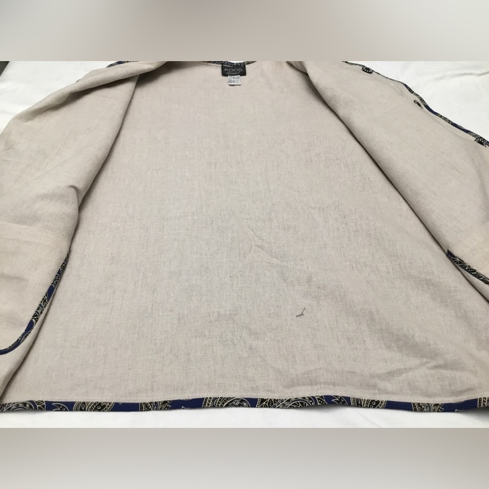 Navy Striped Jacket with Gold Accents - Picture 6 of 14